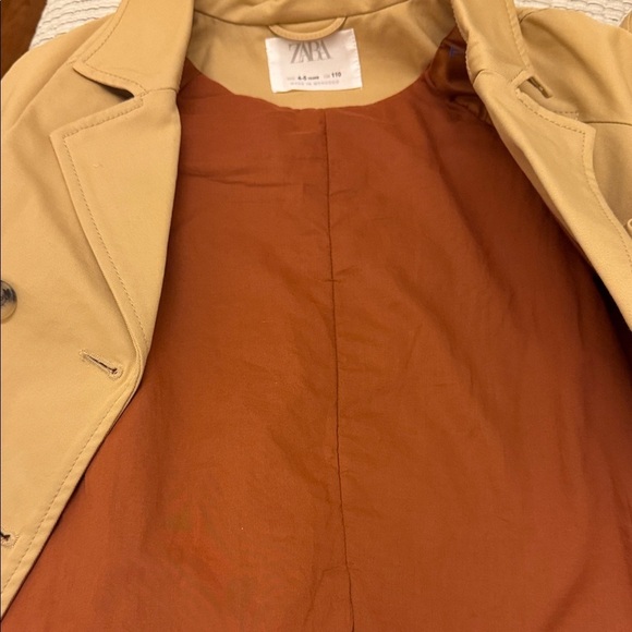 Zara Kids Camel Trench Coat - Picture 3 of 6